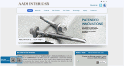 Desktop Screenshot of aadiinteriors.com
